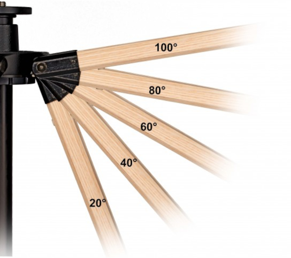 Report-312-Winkel Berlebach Stativ Report 312 - Neigungswinkel