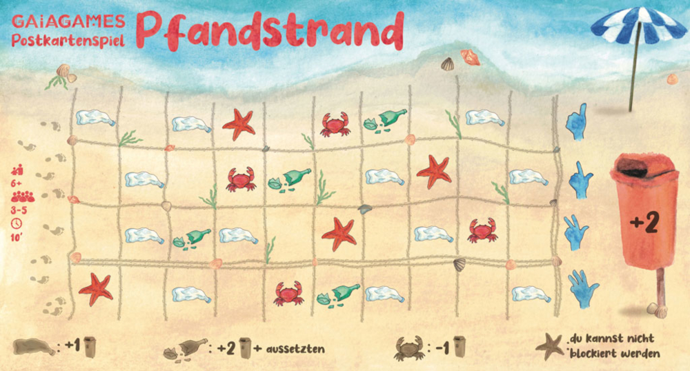 Gaiagames GBR - Postkartenspiel Pfandstrand