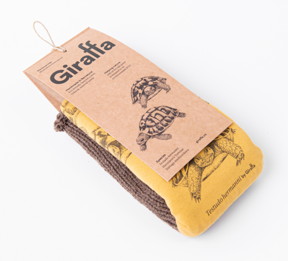 Schlauchtuch Schildkröte ocker Giraffa Schlauchtuch Schildkröte ocker mit Strick