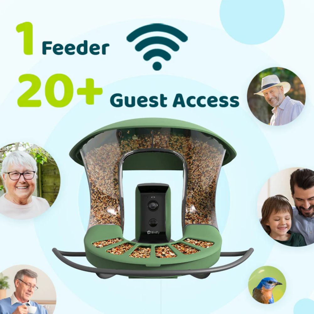 Birdfy Feeder 2 mit integrierter Kamera und mehrere Gastzugaenge