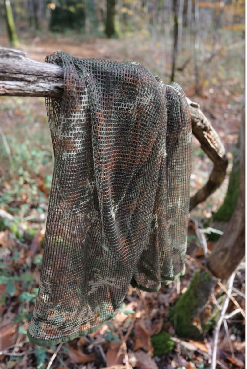 Netzschal-tuch-braun-2 Tarnnetz camo-braun, Tragopan, Netztuch, Netzschal