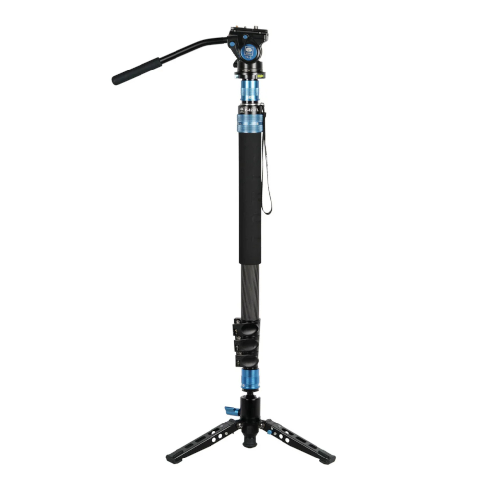 Sirui - Einbeinstativ Carbon (160 cm) mit Videoneiger VA-5 P-424FS+VA-5