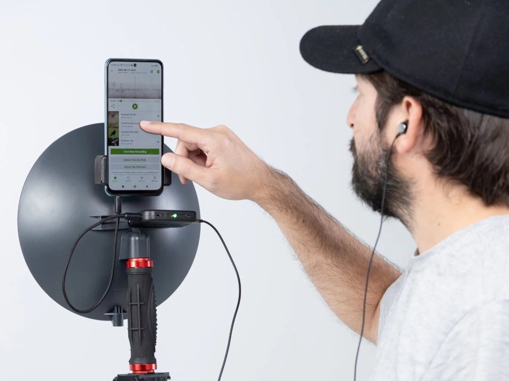 BirdFox - BIRDMIC-Paket, Parabolmikrofon mit Audioschnittstelle