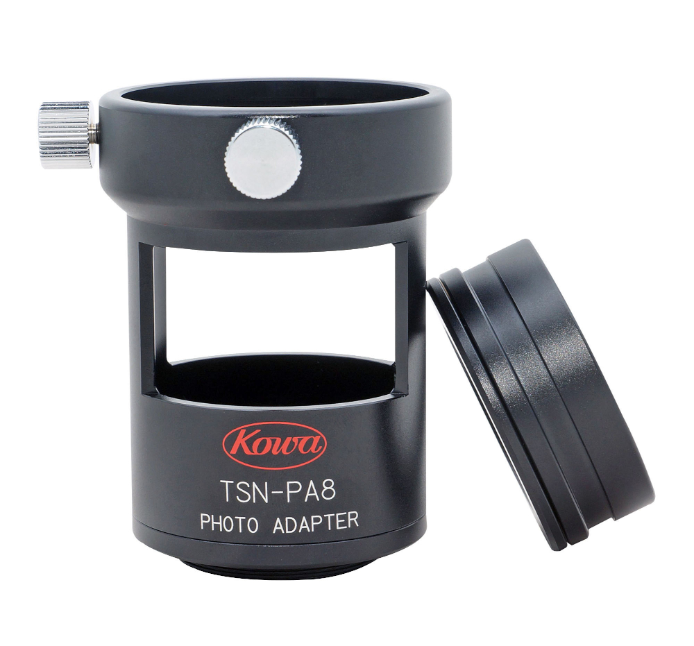 KOWA_Kameraadapter_TSN-PA8_front Kowa Optimed Kameraadapter für Spektive, Digitale Spiegelreflex-Kameras und System-Kameras, TSN-PA8.