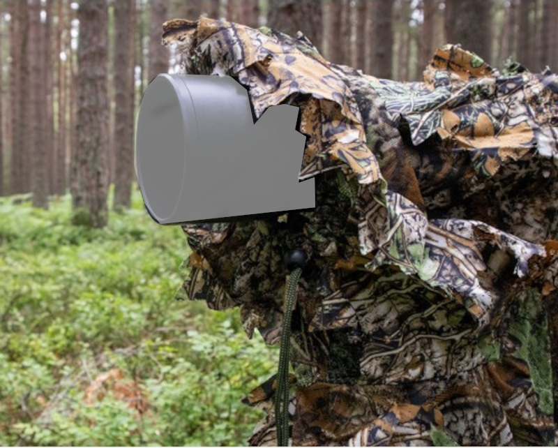 Vollkommene Tarnung mit 3D-Tarnponcho von Tragopan