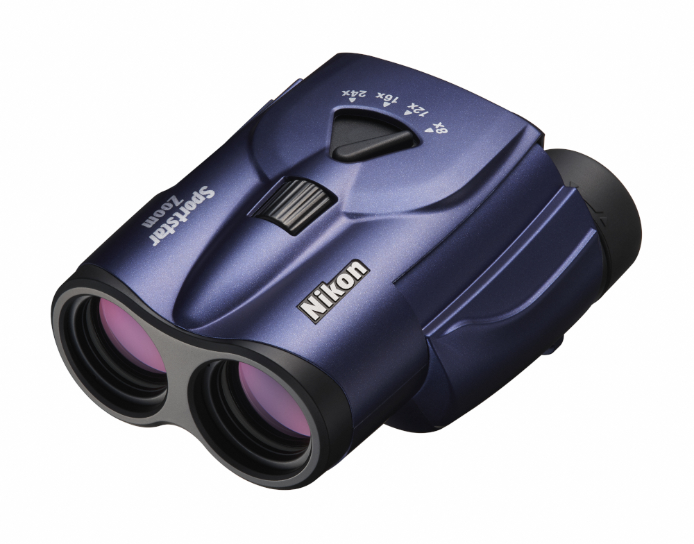 Sportstar ZOOM, NIKON, 8 - 24x25, Fernglas, eingeklappt, blau