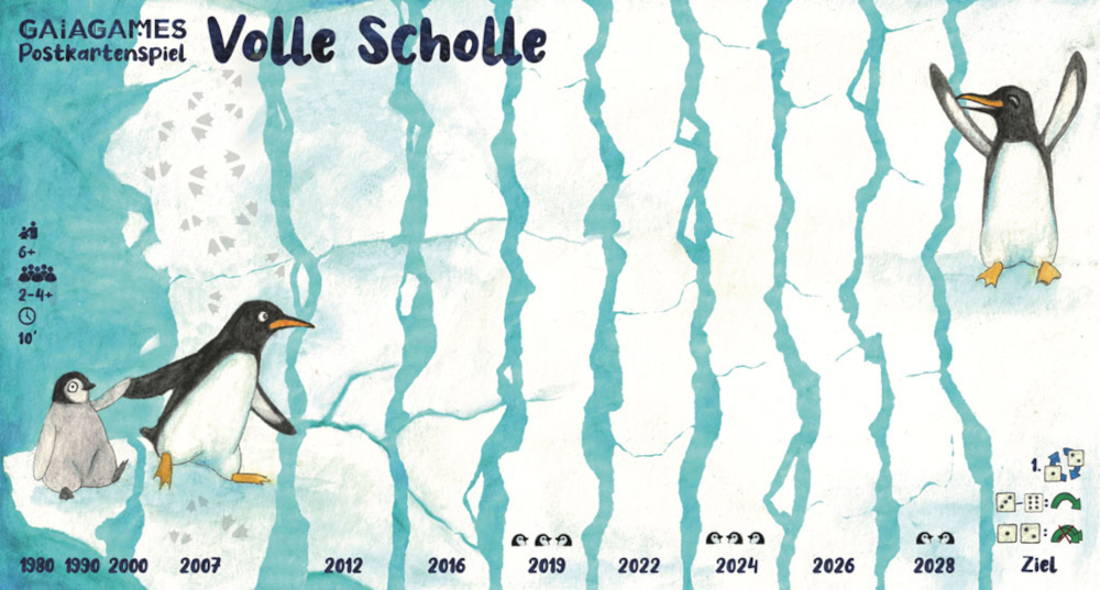 Gaiagames, Postkartenspiel Volle Scholle, Vorderseite