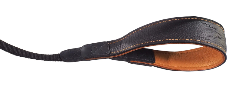 Elchleder-Trageriemen schwarz/natur mit KN, 42mm, EDDYCAM