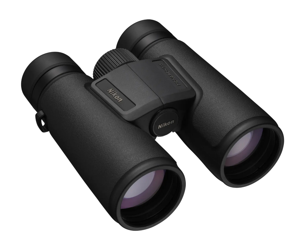 liegendes Monarch M5 Fernglas, NIKON, Einblick Objektivseits