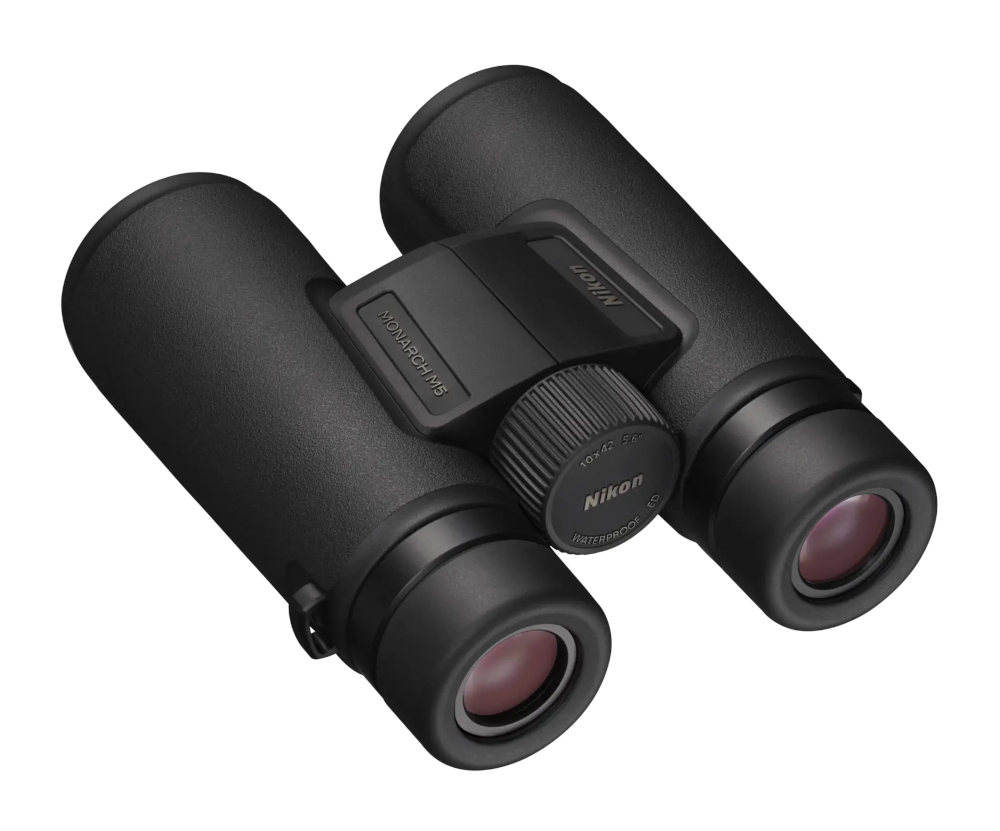liegendes Fernglas Monarch M5, NIKON, Einblick Okularseits