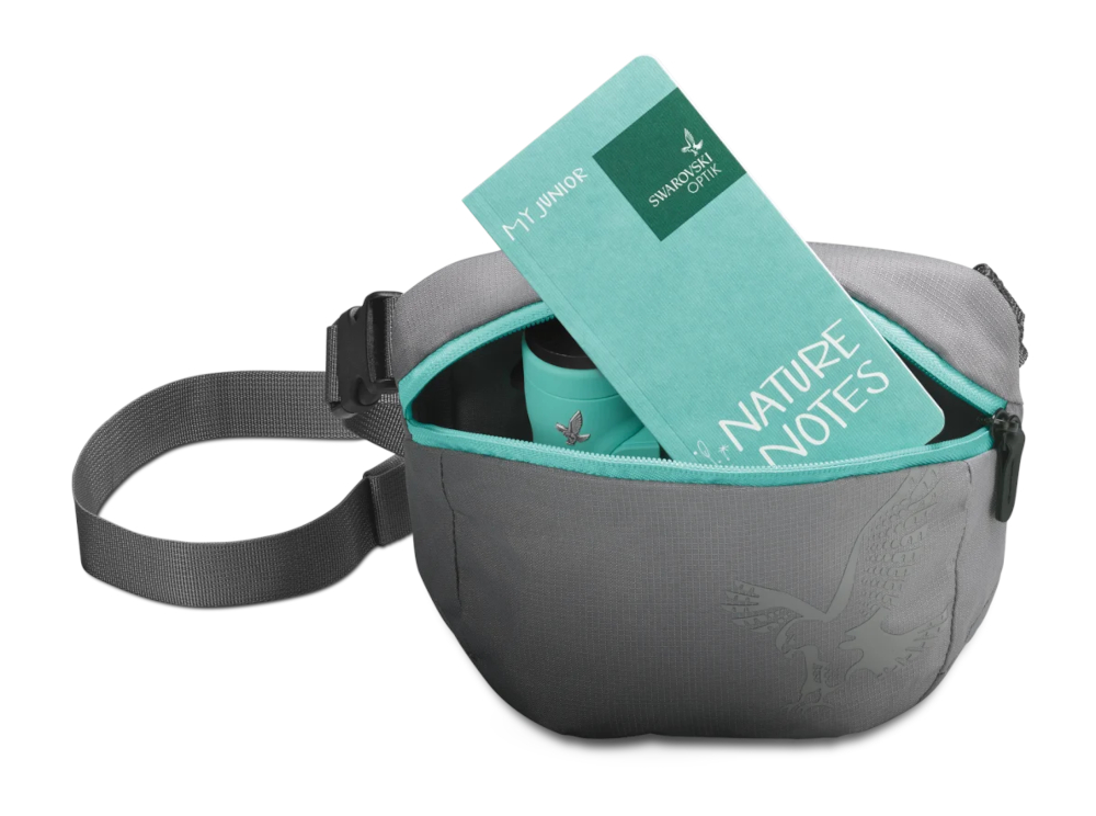 MY Junior Kinderfernglas, 7x28, glacier blue, Swarovski, in FG-Tasche