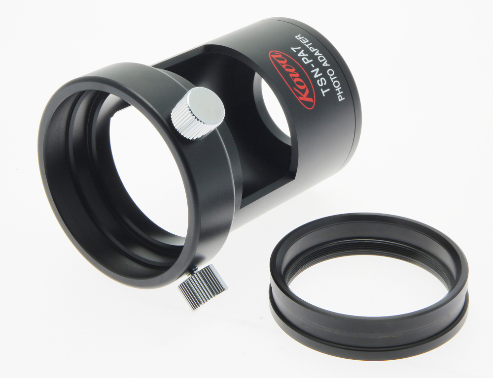 KOWA_Kameraadapter_TSN-PA7A_plus_Adapterring_Seite Kowa Optimed Kameraadapter für Spektive für DSLR und Systemkameras Kameraadapter TSN-PA7A f. Okular TE-10Z & TE-11WZ
