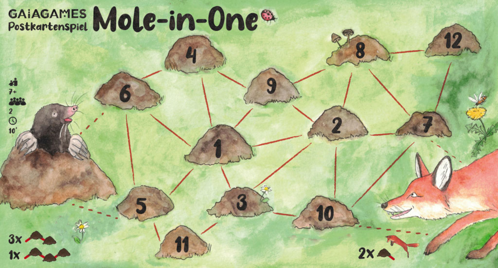 Gaiagames GBR - Postkartenspiel Mole in one