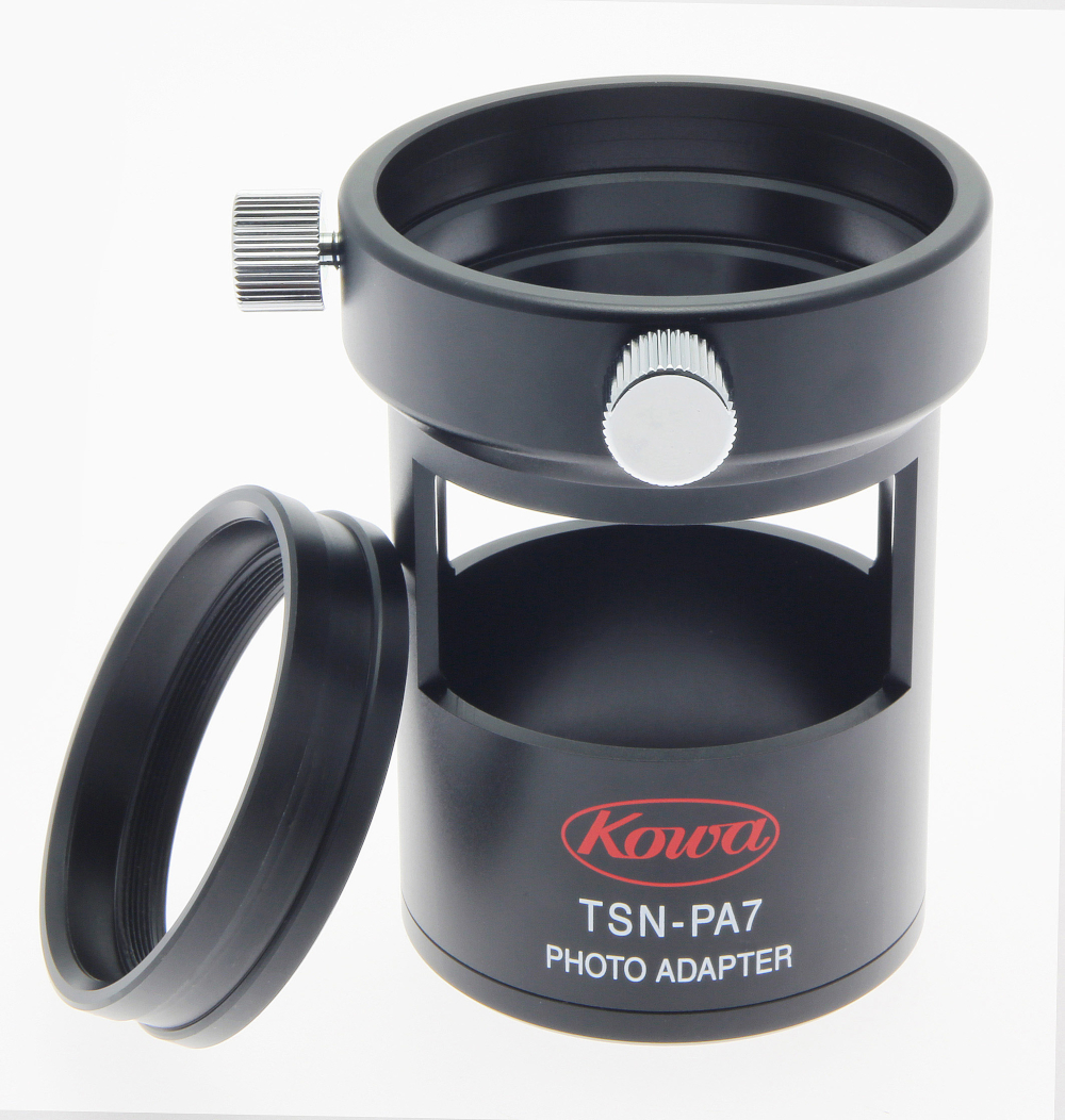KOWA_Kameraadapter_TSN-PA7A_Plus_Adapterring_front2 Kowa Optimed Kameraadapter für Spektive für DSLR und Systemkameras Kameraadapter an Okulare TE-10Z & TE-11WZ