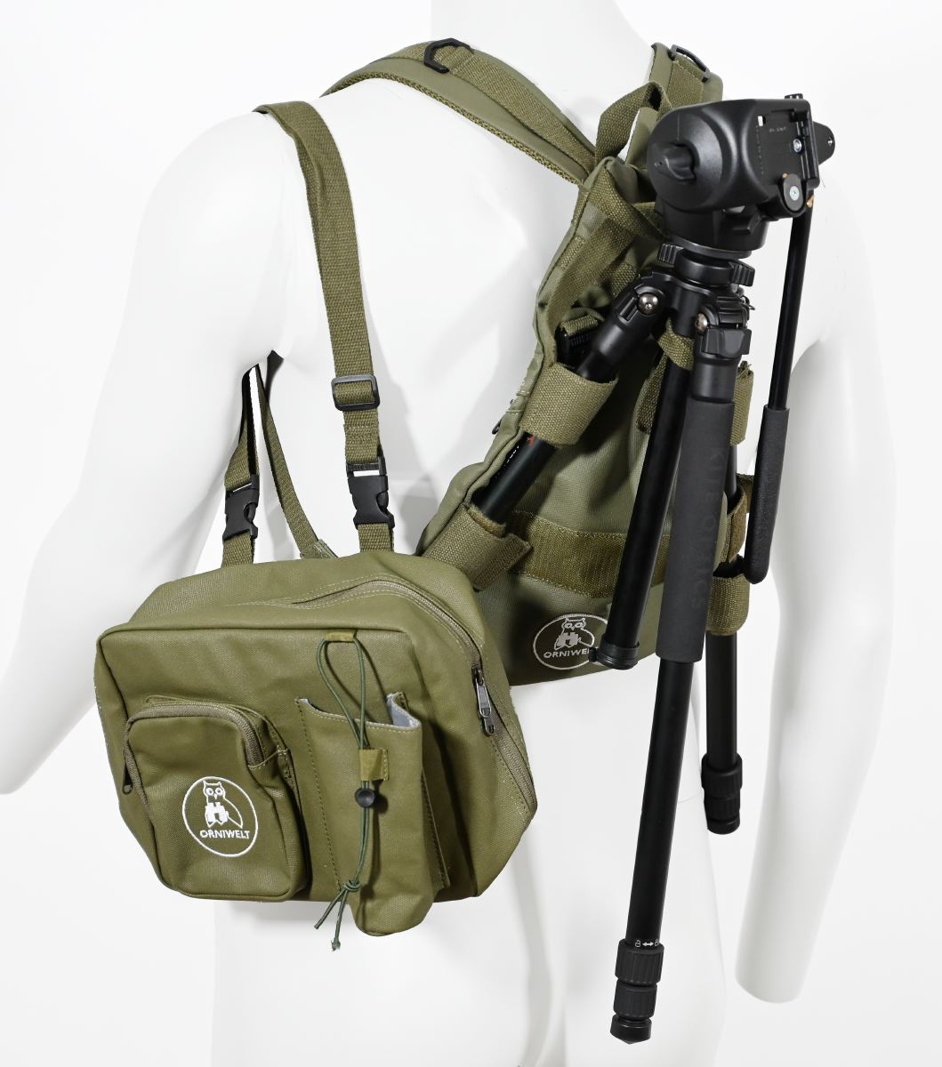 Mulipack Gen. II, Stativtragesystem und Outdoortasche, in Benutzung