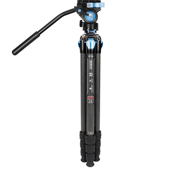 Sirui - Superb Traveler 124 Carbon Reisestativ, mit VA-5 Videok. ST-124+VA-5