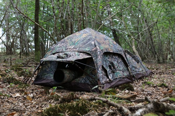 affut-hokki-v2_2 Tragopan, Tarnzelt Affût Hokki V3, Eingangsseite