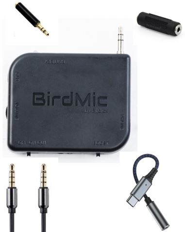 BIRDMIC Audioschnittstelle im Paket enthalten mit USBC-Klinken-Adapter
