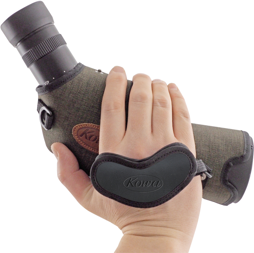 KOWA_Trageriemen_Hand-Schlaufe_TSN-553_mit_Spektiv Kowa Optimed Spektiv-Handschlaufe für TSN 500- und TSN 550-Serie, TSN-HD - in Anwendung