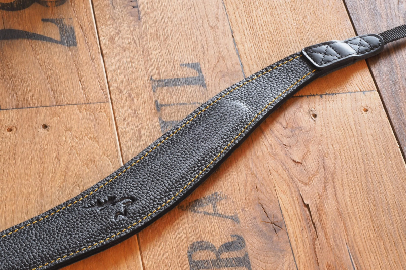 60mm-Naht-gelb-4 Tragegurt schwarz KN gelb von EDDYCAM, Leder