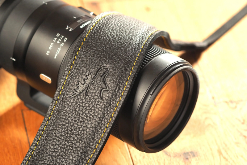 Trageriemen EDDYCAM 60 mm schwarz, Naht gelb