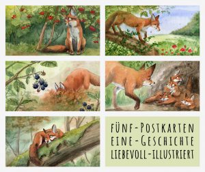 Gaiagames, Postkartenspiel Vulpi, Fünf Postkarten - eine Geschichte