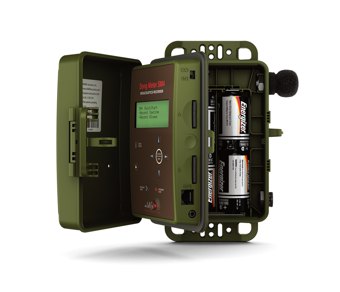 song-meter-sm4-batteriesPQkxgHPunwiGG Wildlife Acoustics, SONG METER SM4TS, komplett geöffnet