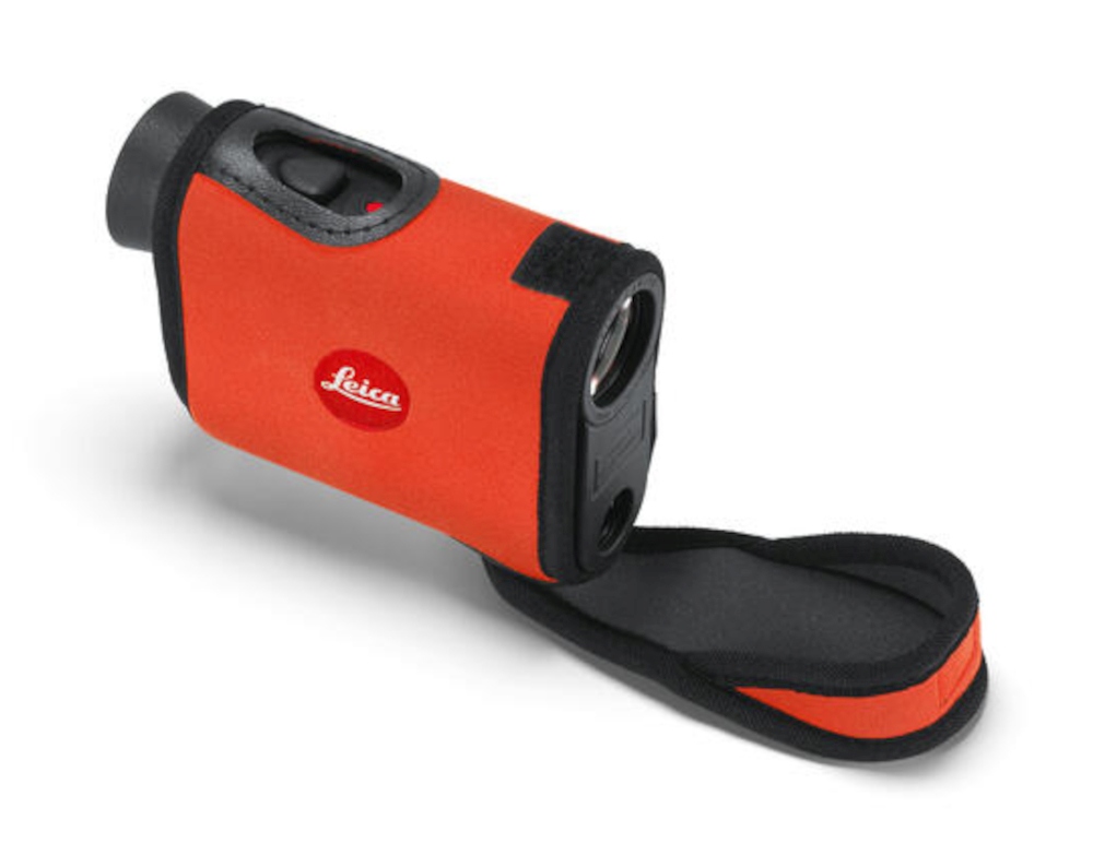 geöffneter Neoprencover, signalorange, Leica, für CRF Rangemaster