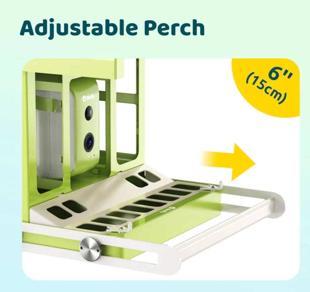 Feeder Metal mit ausziehbarer Sitzstange