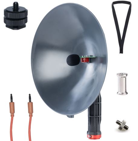 BIRDMIC-Paket Parabolmikrofon, Komplettset