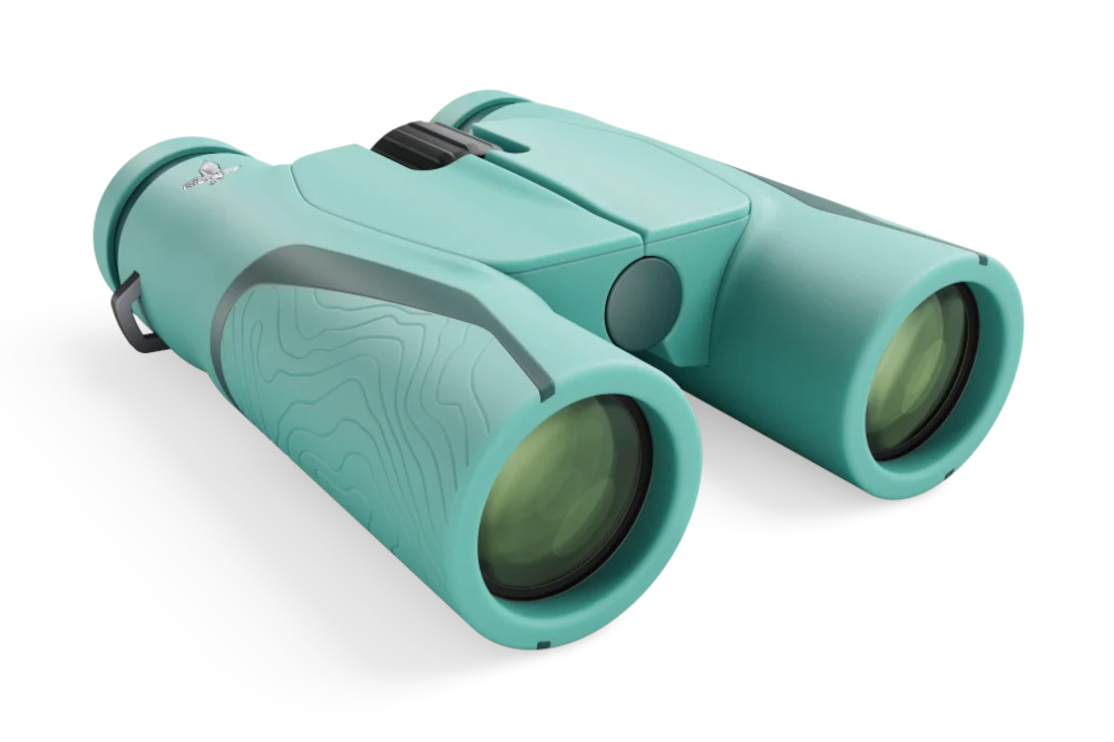 MY Junior Kinderfernglas, Swarovski, 7x28, glacier blue, schräg liegend
