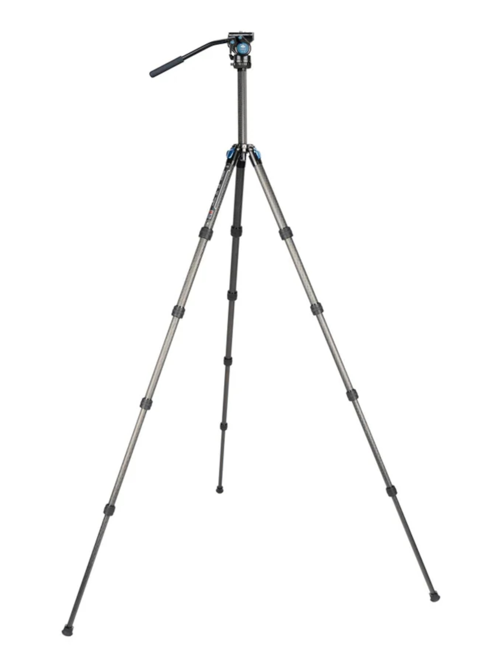 Sirui Traveler-Carbon-Stativ ST-125 + VA5 Neiger, komplette Höhe
