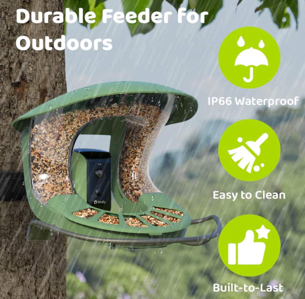 Langlebiger Birdfy Feeder 2 für den Außenbereich mit integrierte Kamera