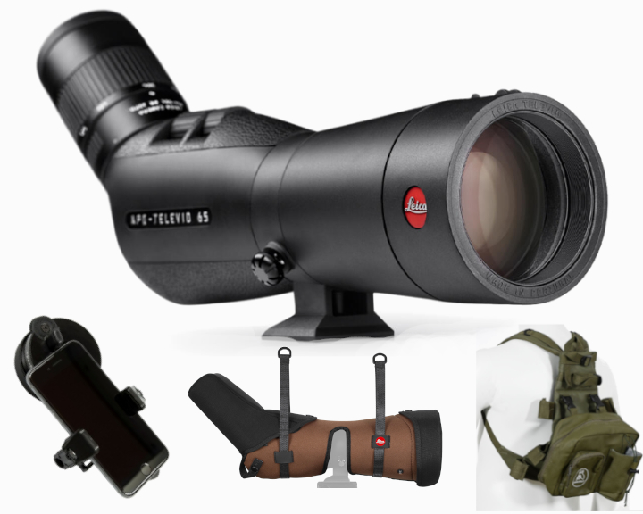 Leica Camera - Leica Traveler-Paket, Spektiv, APO Televid 65W, Smartphone- Adapter & Bereitschaftstasche