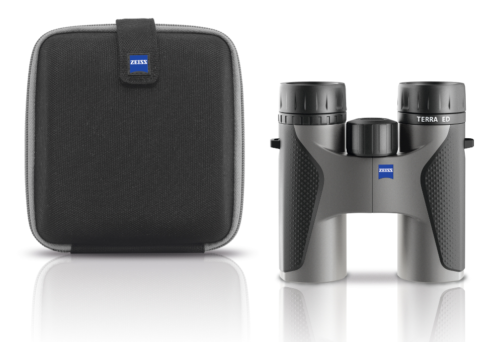 ZEISS_Fernglas_Terra_ED_32_grau_plus_cordura_Tasche Zeiss Binocular schwarz & grau Terra ED 32mm