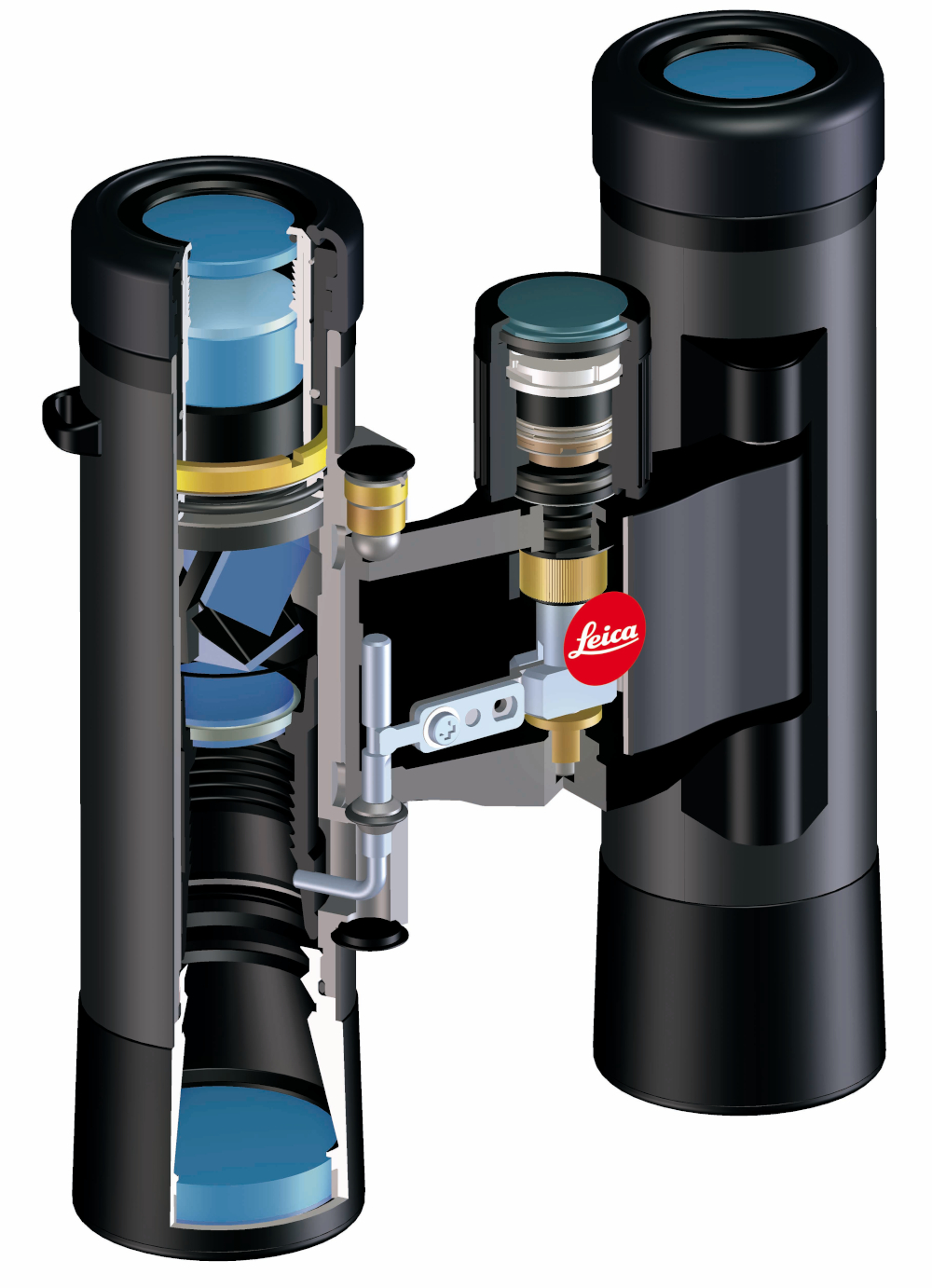 Leica Camera Binocular BR Aqua Dura ULTRAVID 10x25, Querschnitt