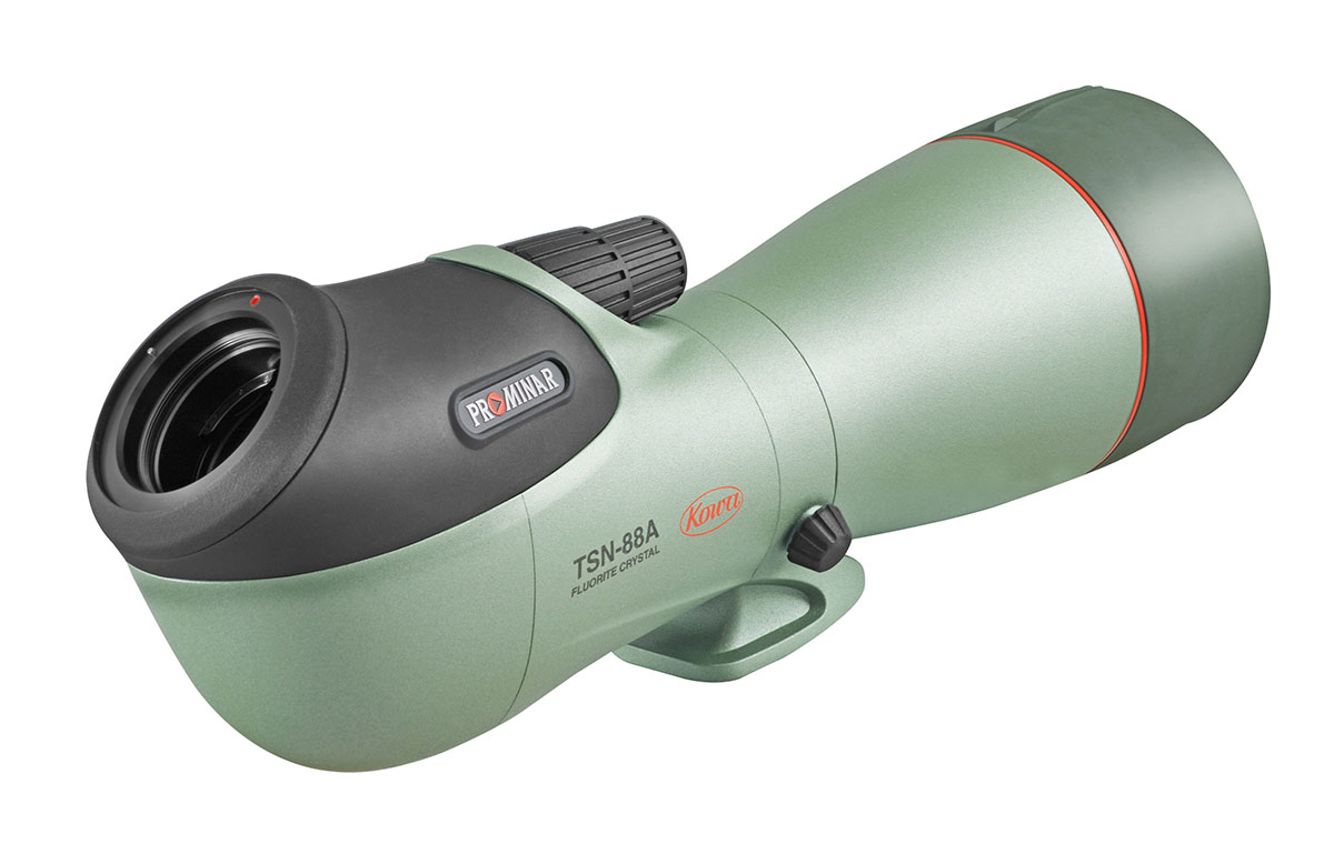 KOWA Prominar Spektiv TSN 88A, seitl. Draufsicht, Winkeleinblick-Body