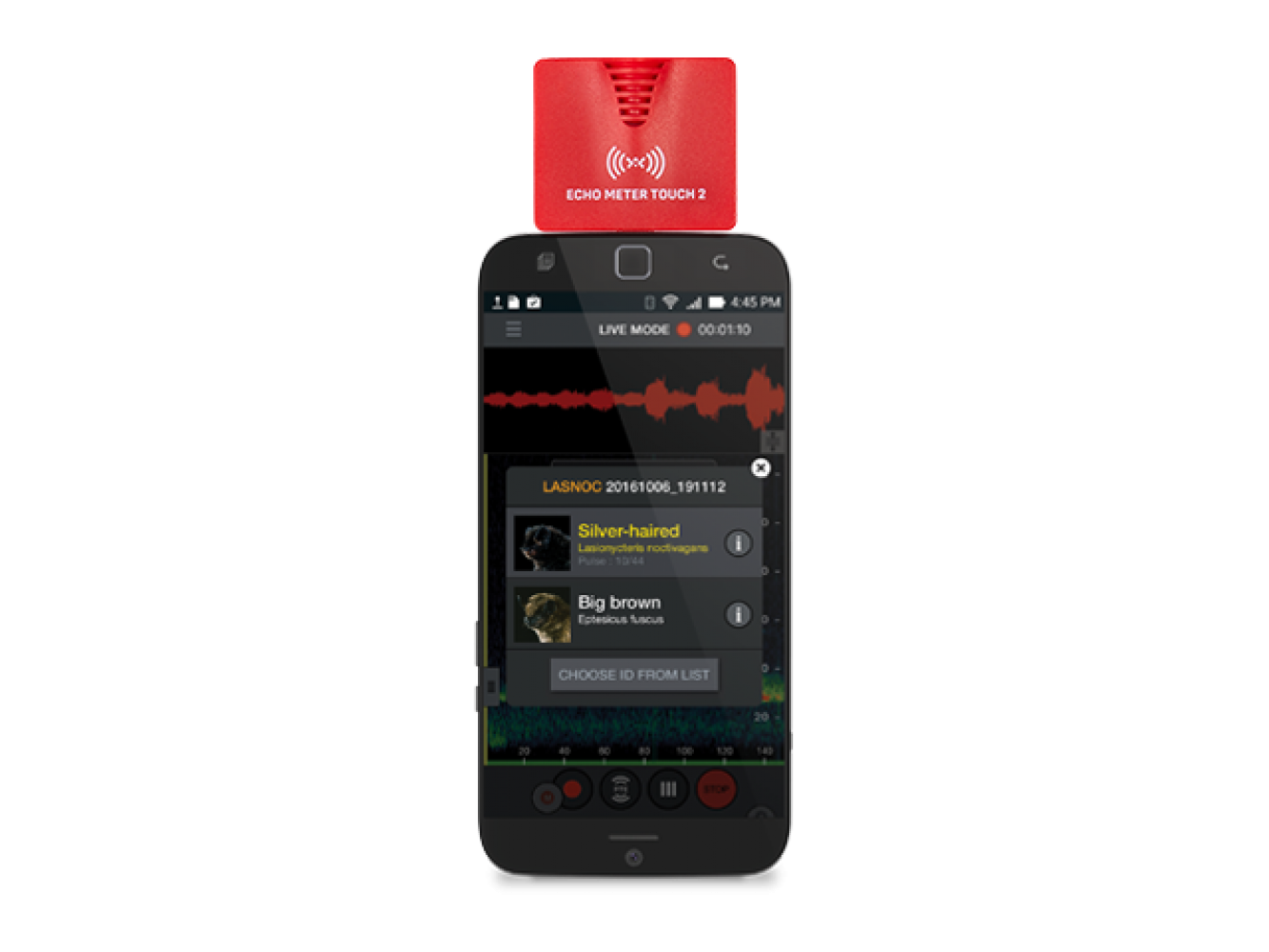 Echo Meter Touch 2 Fledermausdetektor für Android,