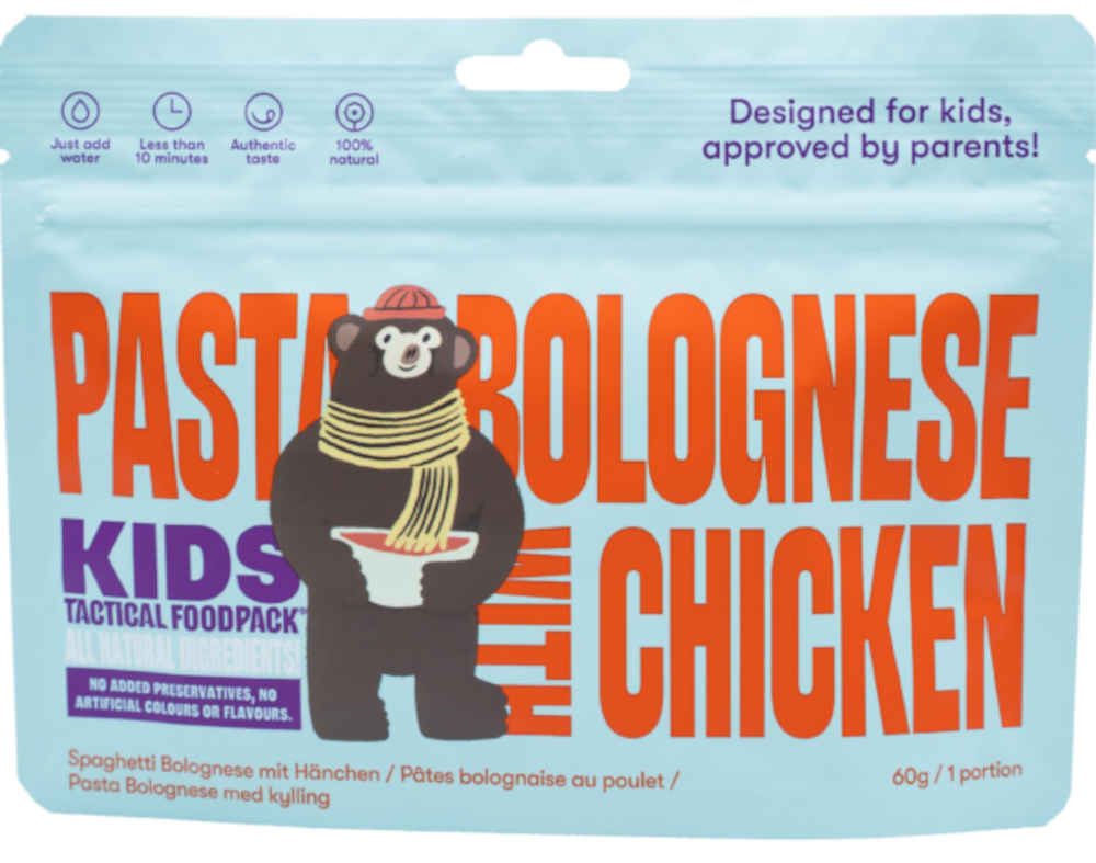 Tactical Foodpack - Kids Pasta Bolognese mit Hähnchen Tactical Foodpack - Kids Pasta Bolognese mit Hähnchen
