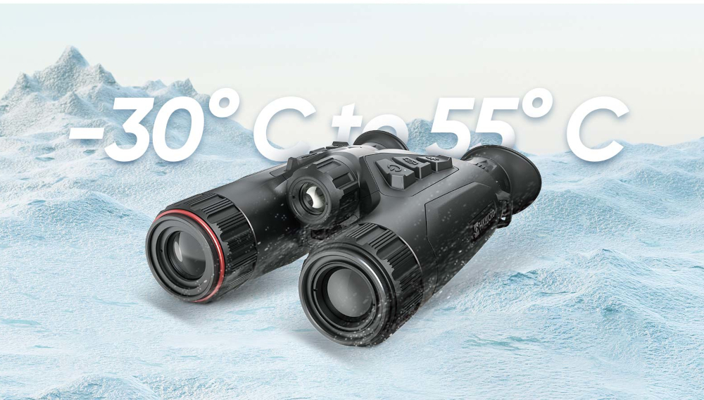 HABROK-Robust-Magnesium-Alloy-Housing-im-Schnee HIKMICRO Habrock Wärembildkamera, Einsatztemperaturen