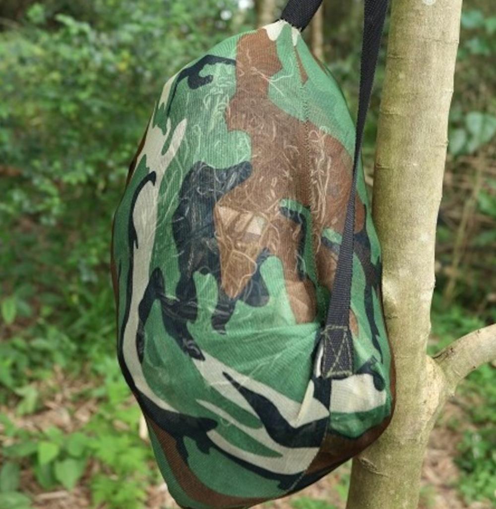 Tragopan 3D Tarnponcho Ghillie-Mantel, khaki/moos - Tasche