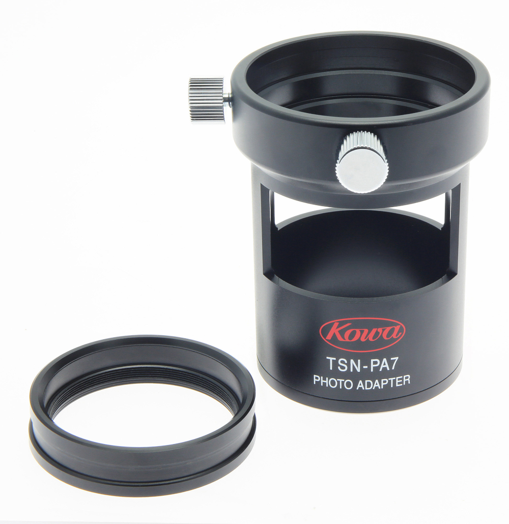 KOWA_Kameraadapter_TSN-PA7A_plus_Adapterring_front Kowa Optimed Kameraadapter für Spektive für DSLR und Systemkameras TSN-PA7A