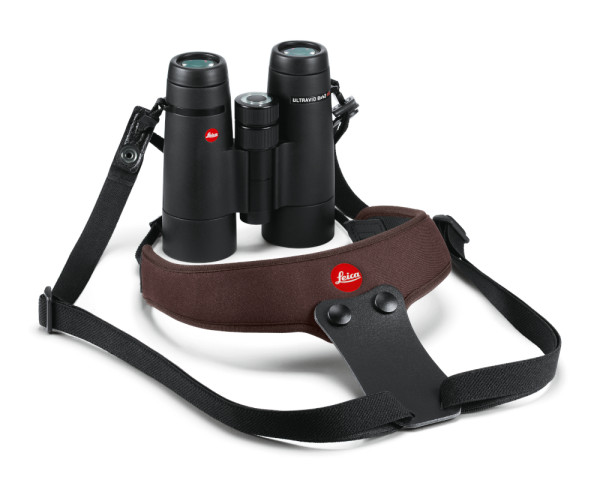 Leica Camera Neopren Fernglasgurt Sport schokoladenbraun