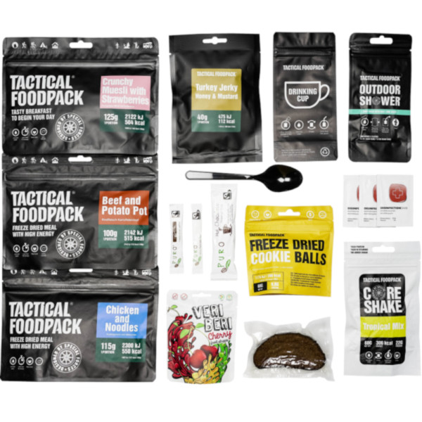 Tactical Foodpack, 3 Mahlzeiten INDIA, Outdoornahrung