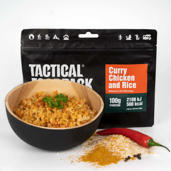 Gaiagames Tactical Foodpack, Reiscurry mit Hähnchen