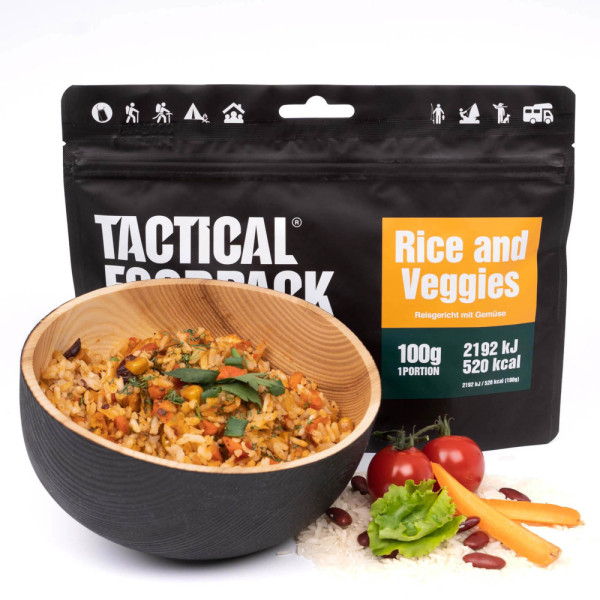 Gaiagames, Tactical Foodpack, Reisgericht mit Gemüse