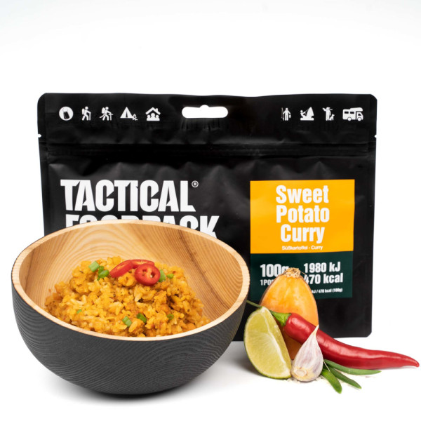 Gaiagames Tactical Foodpack, Süßkartoffel-Curry zubereitet