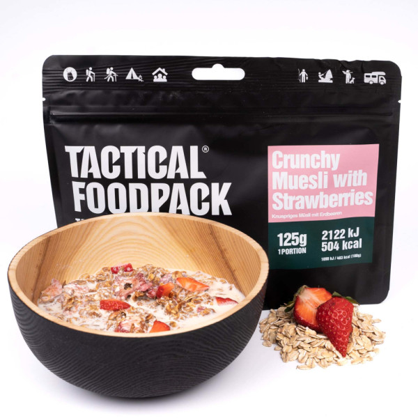 Gaiagames Tactical Foodpack, Knuspriges Müsli mit Erdbeeren