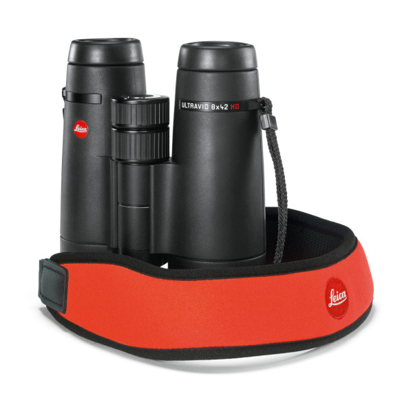 Leica Camera Neopren Fernglasgurt signalorange