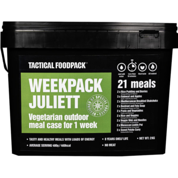 Tactical Foodpack, Wochenration Outdoornahrung Juliett